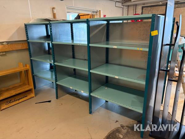 Lagerhyllor 2x3st sektioner