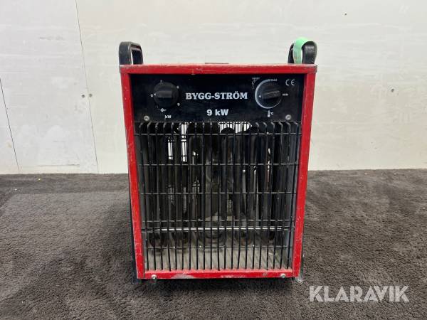 Varmluftsfläkt Bygg-ström 9 kW