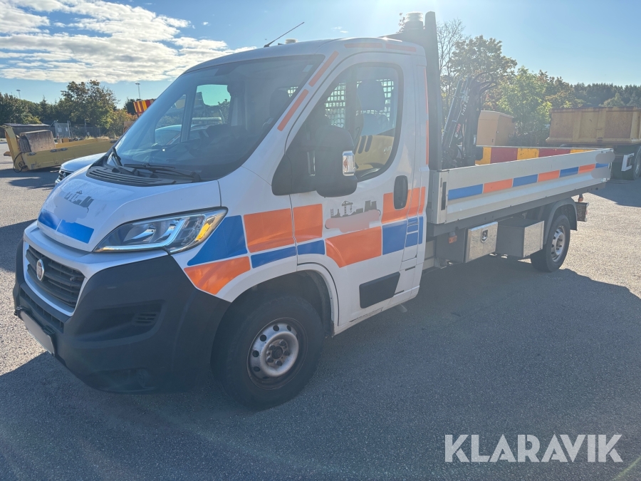 Flakbil Fiat Ducato EH L3 med kran