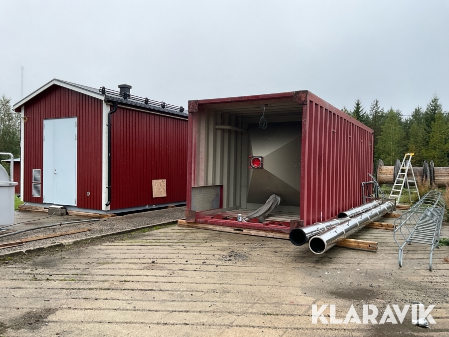 Pelletsanläggning (Panncentral) Dalessandro CS500 med silo och oljepanna