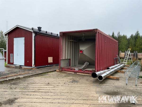 Pelletsanläggning (Panncentral) Dalessandro CS500 med silo och oljepanna