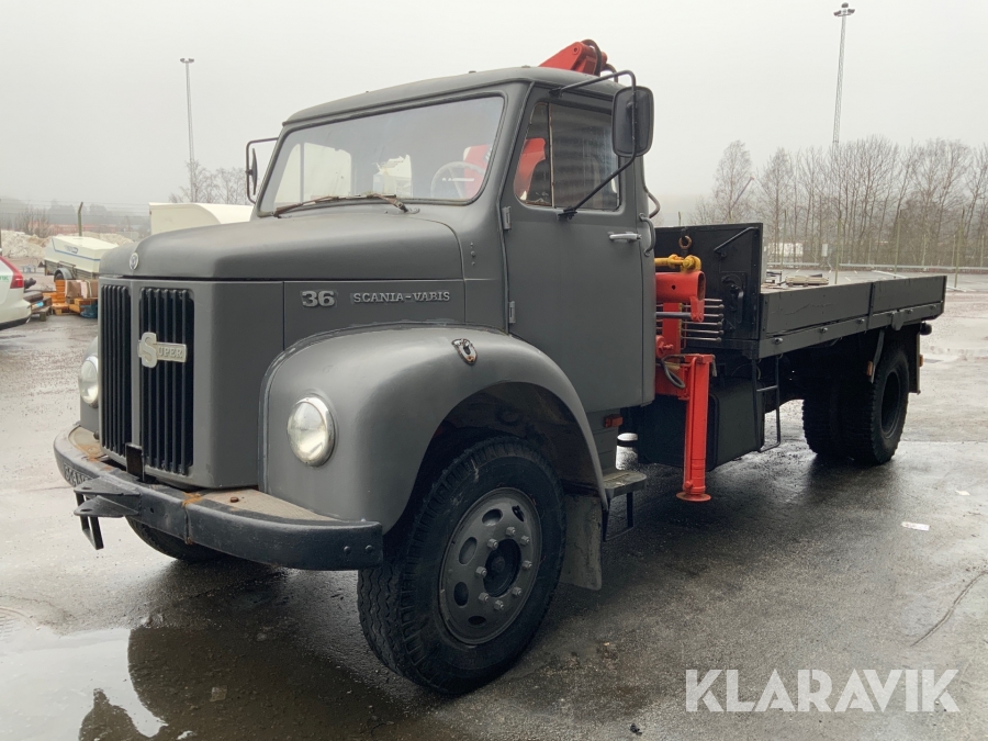 Veteranlastbil Scania-Vabis L36 Super med Hiab 174-kran