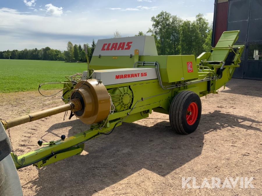 Hårdpress Claas Markant 55 med balkastare