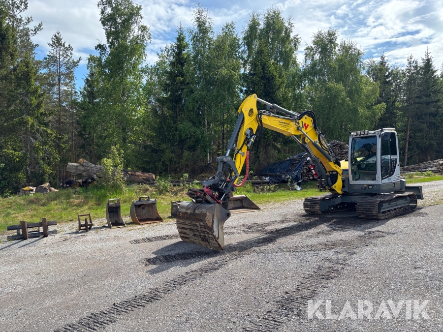 Grävmaskin Wacker Neuson ET90 inkl redskap