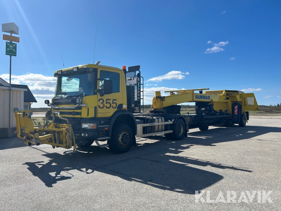 Dragbil Scania P124 med Vammas SB 4500H