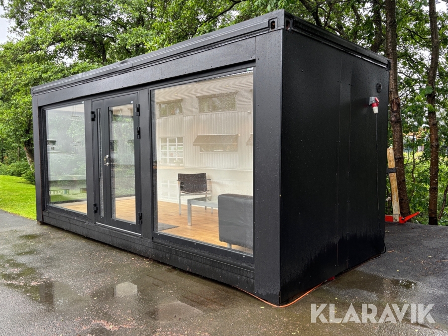 Container / glasad utställningscontainer, 20 fot