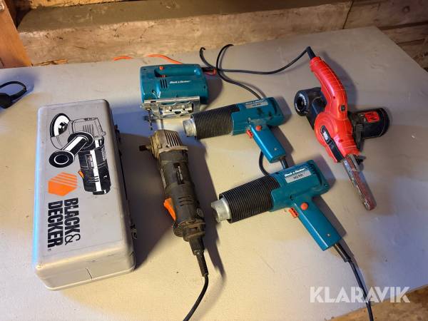 Parti med handverktyg Black&Decker HG991/BD12/DNS523/KA900E