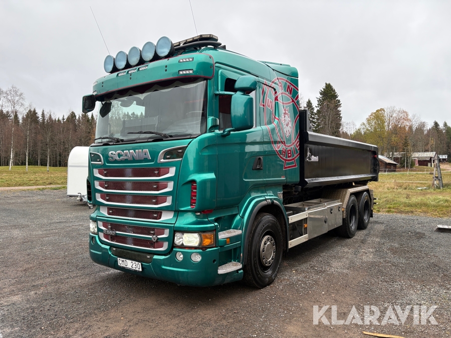 Lastväxlare Scania R560 med flak