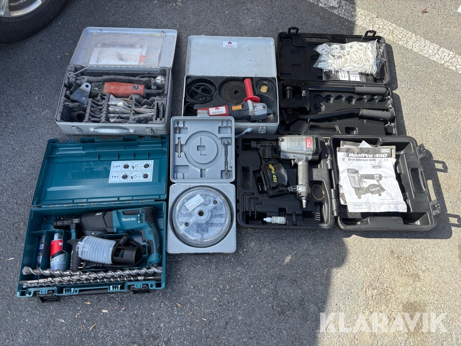 Parti med handverktyg