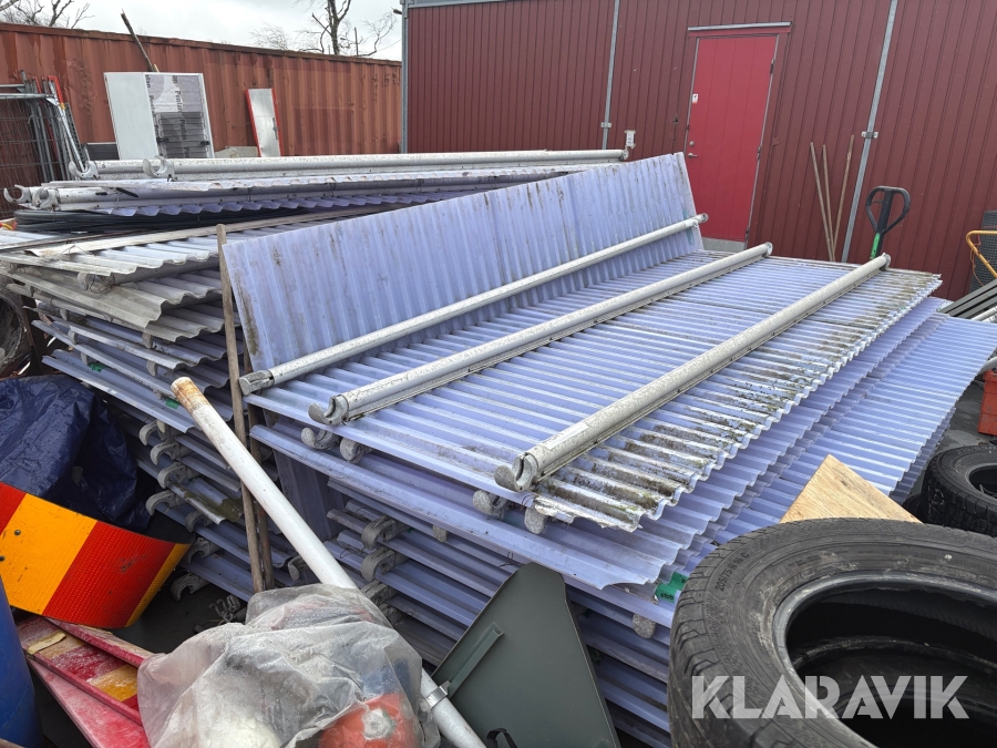 Plasttak för ställning