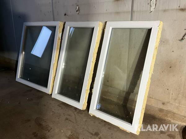 Fönster aluminium 3st
