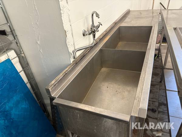 Rostfri Diskbänk
