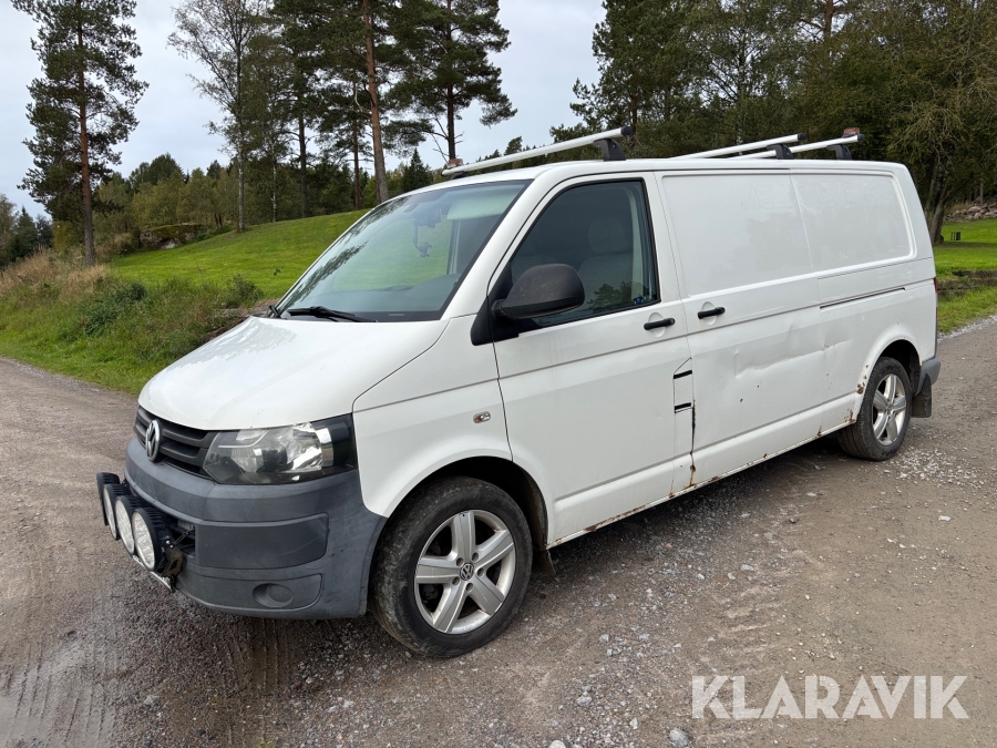 Skåpbil Volkswagen Transporter T30 2.0 TDI DSG 140 hk med dubbla skjutdörrar