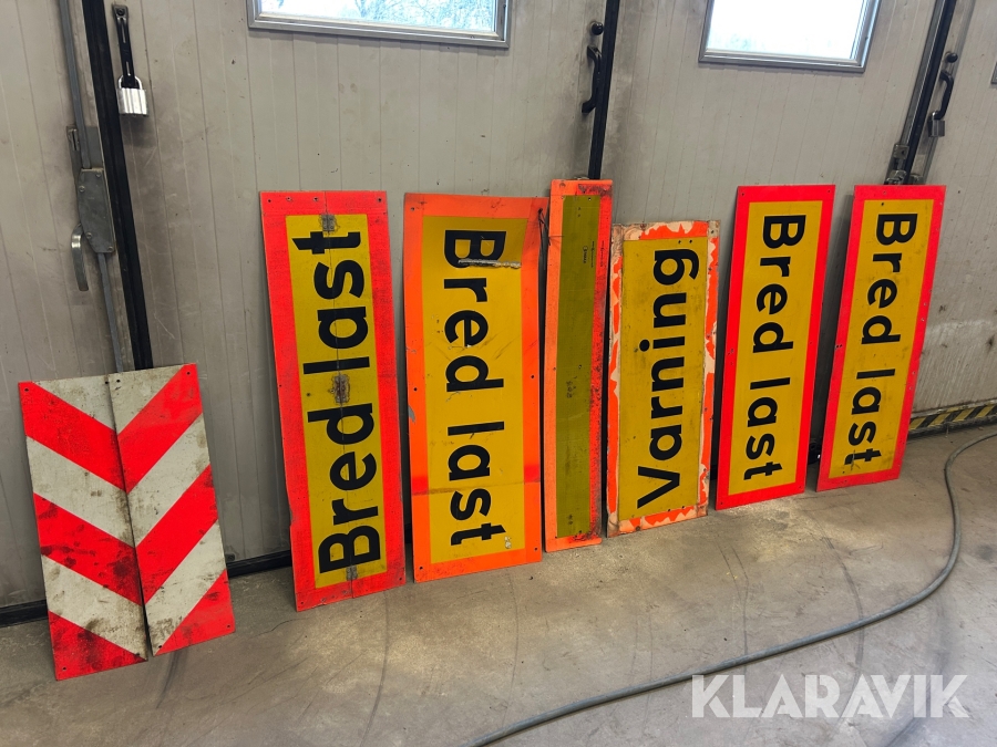 Skyltar Bredlast 7 st