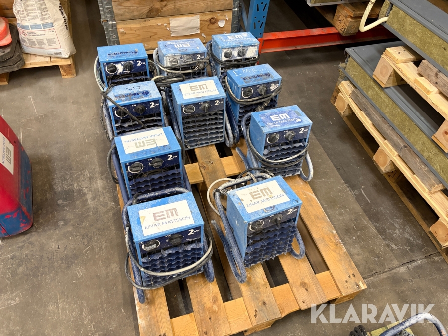 Värmefläktar El-Björn 2kW 10 st