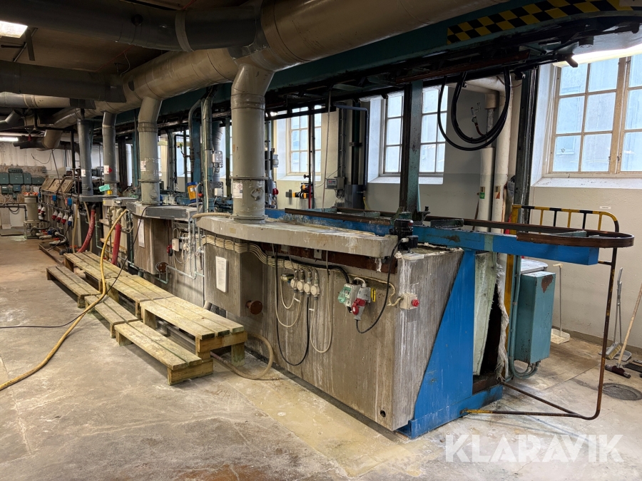 Nickel- och chromelinje med pick and place, styrskåp och transformatorer