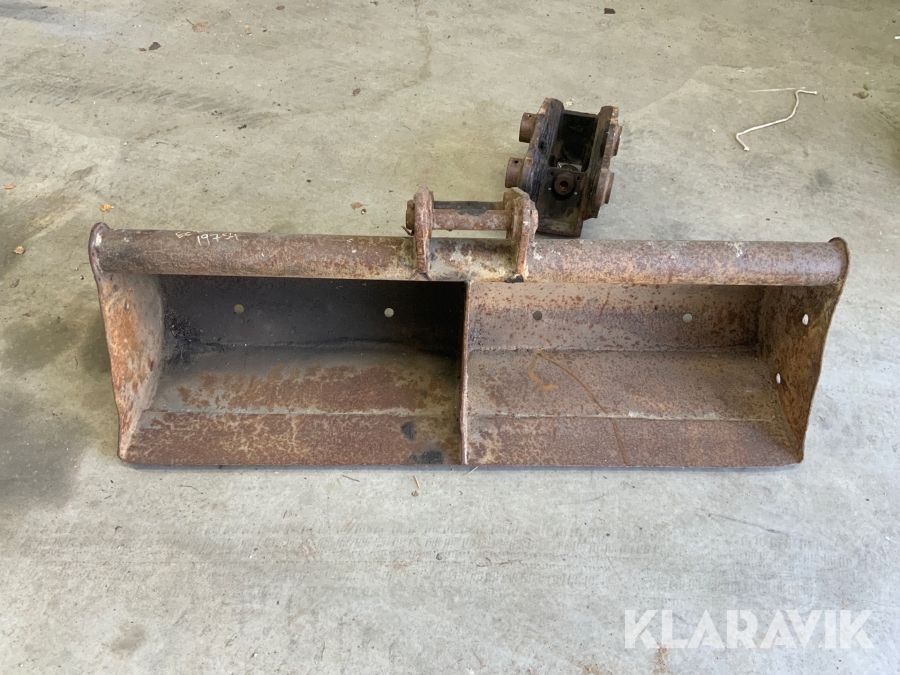 Skopa till minigrävare + redskapsfäste