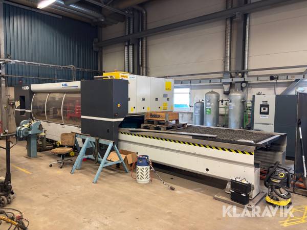 CO2-laser LVD Axel 3015 ink kompressor och nitrogenanläggning