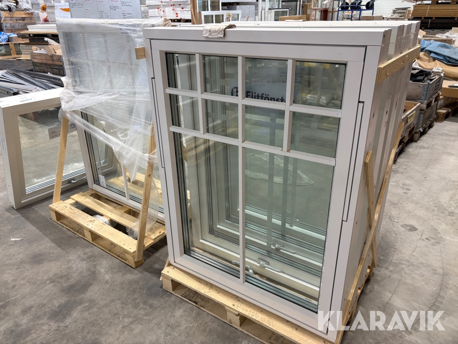 3-glas fönster Elitfönster 980x1280mm aluminiumbeklätt,  5 st
