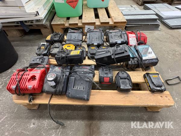 Laddare och batterier Makita,Bosch,DeWalt,Milwaukee