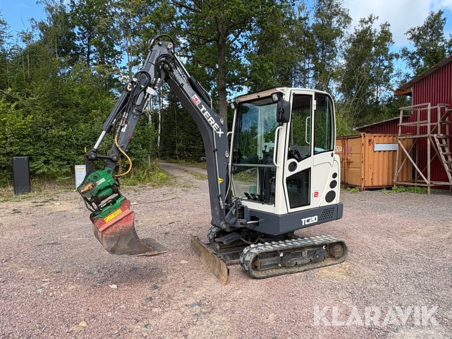 Grävmaskin Terex TC20 med skopor S40