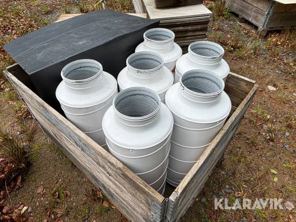 Ljuddämpare Lindab 6st