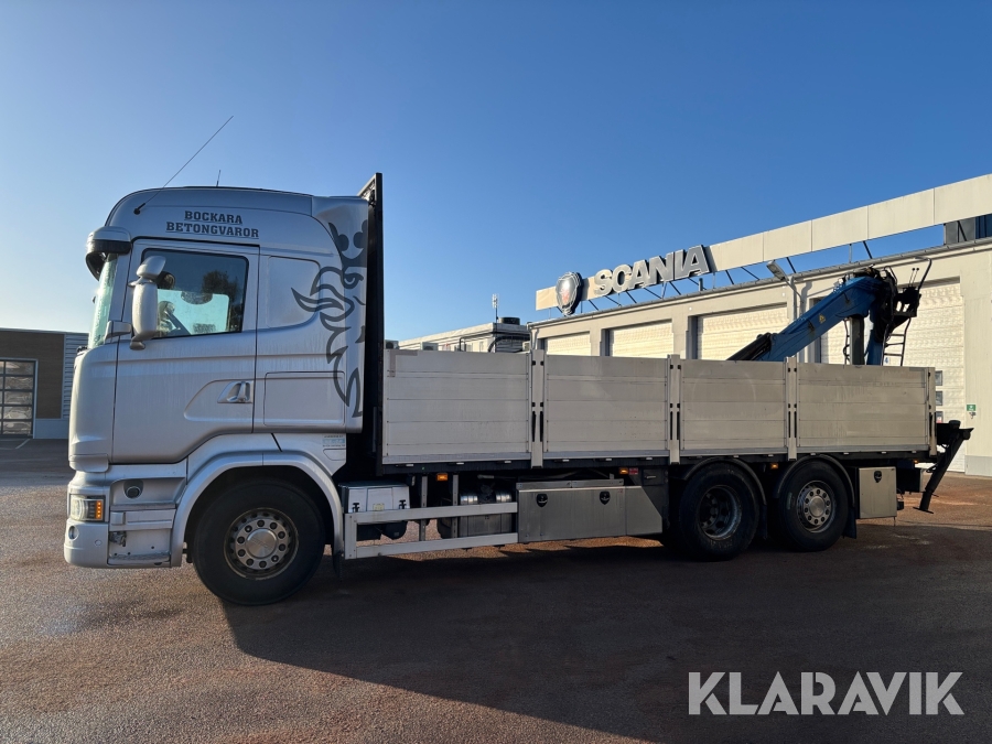 Lastbil Scania R490 6X2 med kran