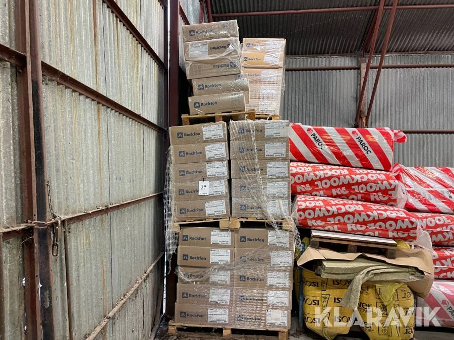 Ljudplattor Rockfon 600x600x40 ca 110st kartonger