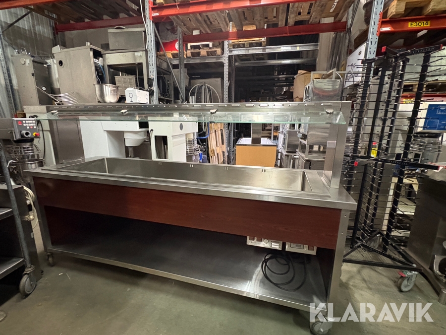 Serveringsvagn med Värmeri Plastmet