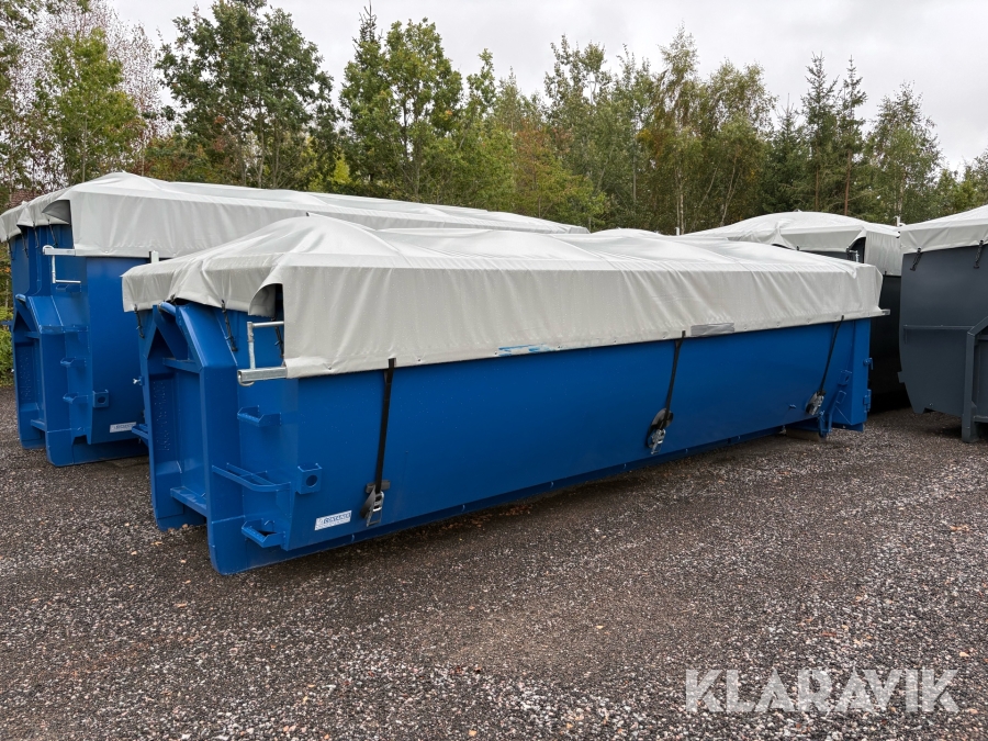Spannmålscontainer LT Container 22m3 med kapell (NY)