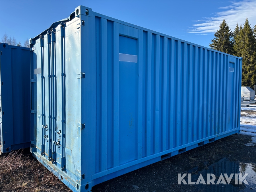 Container 20 fot på lastväxlarram