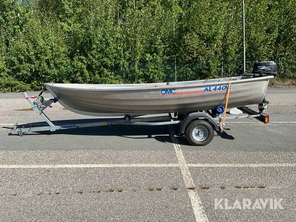 Motorbåt med kärra OMC AL 440R 4,2meter