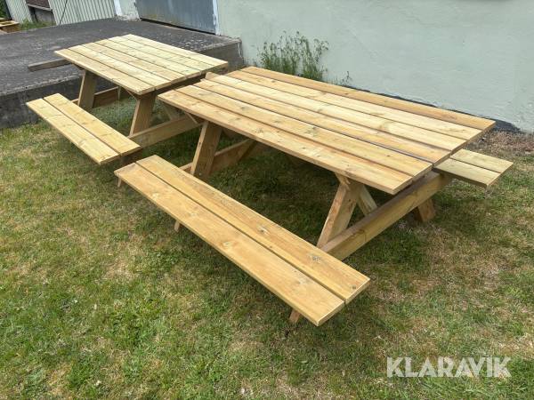 Parkbänk / Picknikbänk - 2st