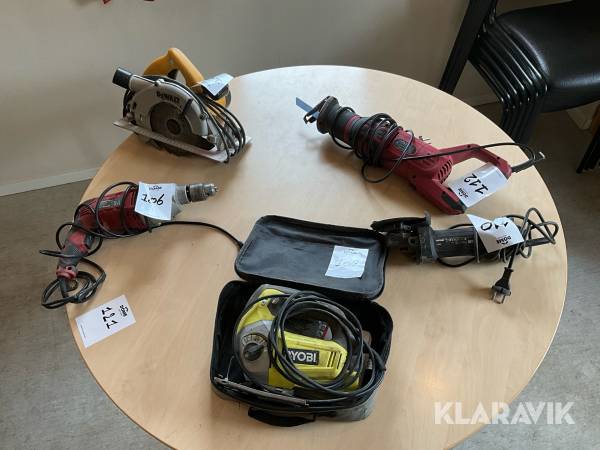 Parti med handmaskiner