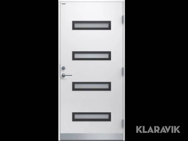 Ytterdörr Diplomat Minnah glas 9x20 vänster