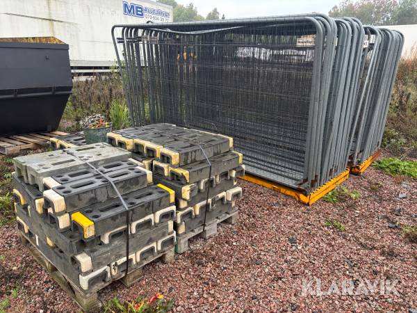 Byggstaket BGfix och implenia 50st med fötter