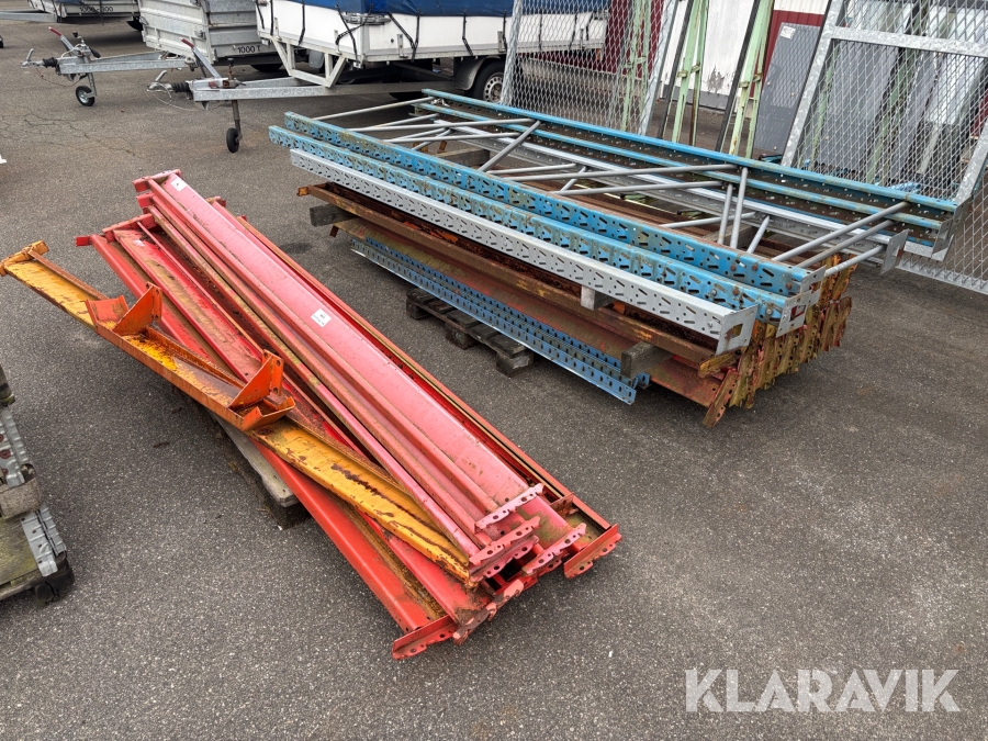 Diverse pallställsmaterial