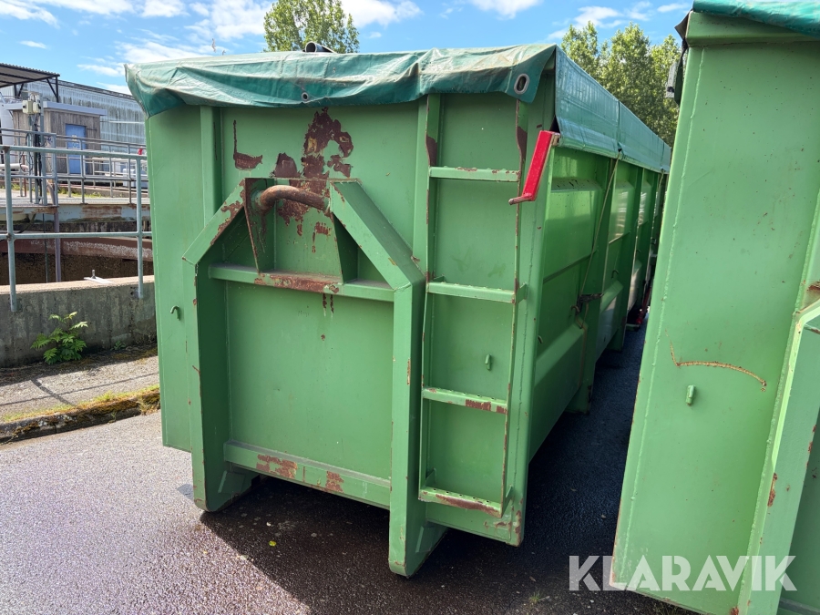 Container på lastväxlarram med kapell