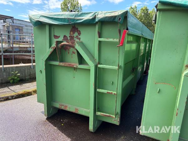 Container på lastväxlarram med kapell