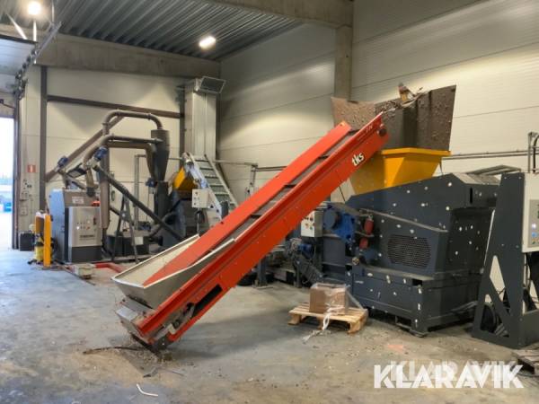 Granuleringsmaskin Turboflex K500 Stokermill Recyckling machinery kabelkranulering med förkvarn