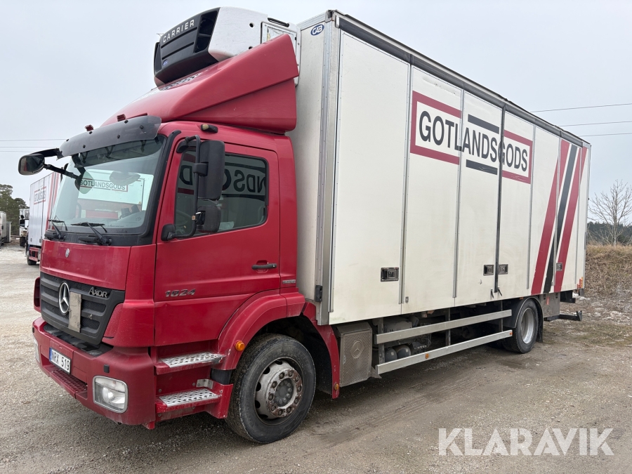 Kylbil Mercedes-Benz Axor 1824 med bakgavellyft