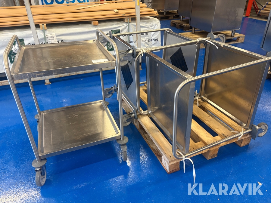 Serveringsvagn / Köksvagn Electrolux 3 st