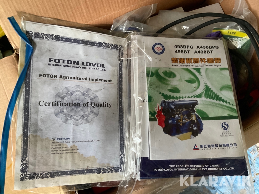 Europard 404 Traktor Foton Lovol Europard 504, Hammarö, Klaravik auktione