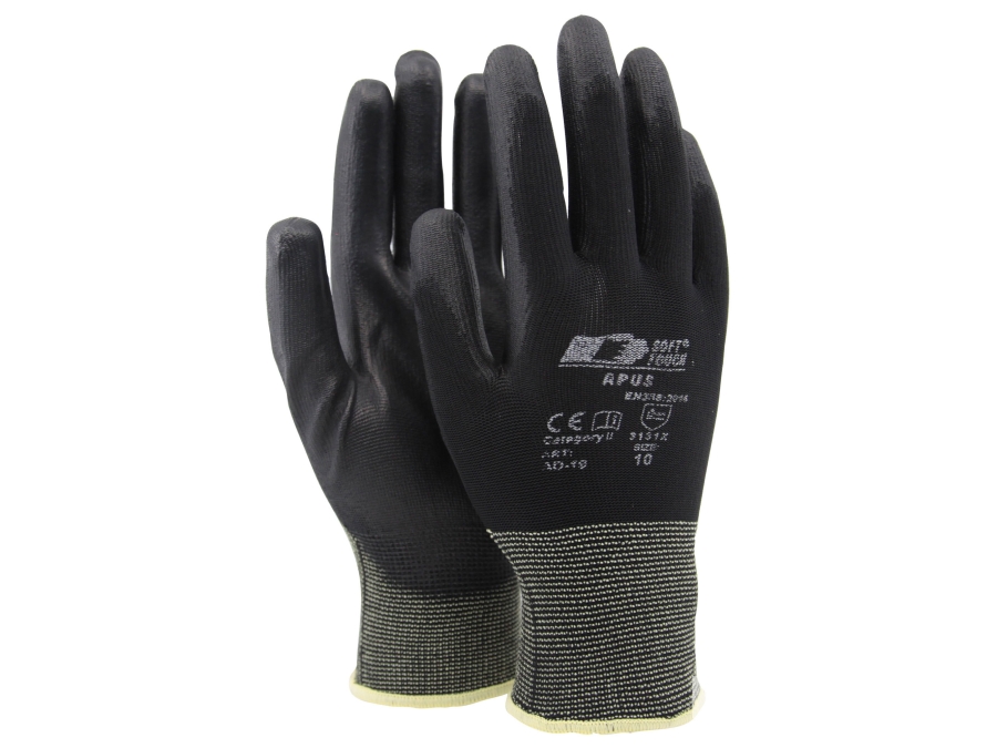 5040 pairs Black PU gloves allround Soft Touch ®