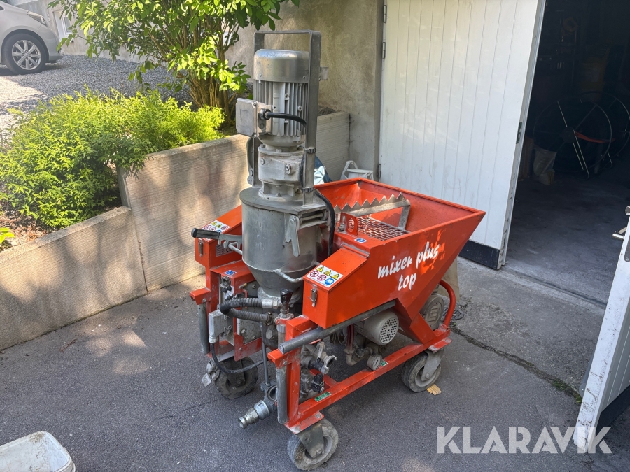 Flytspackelpump Mixer Plus top