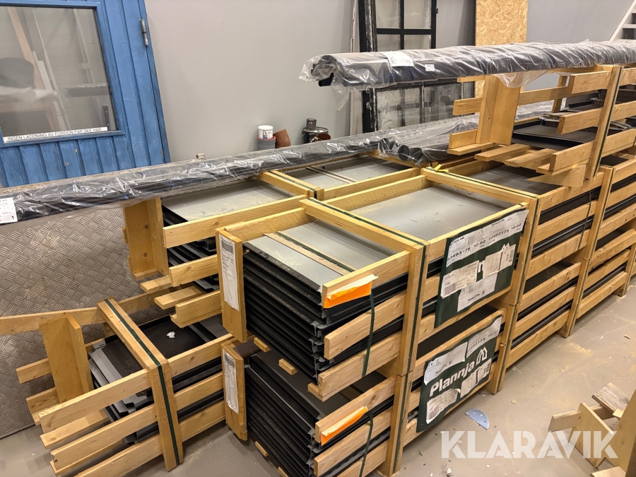 Komplett Plåttak Plannja Trend 475 0,6 stil typ D ca 180m3 svart