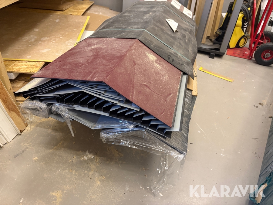 Komplett Plåttak Plannja Trend 475 0,6 stil typ D ca 180m3 svart