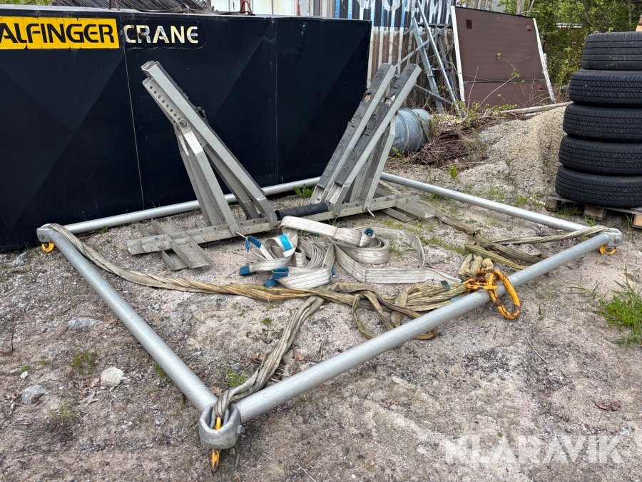 Lyftok i aluminium med båtstöd