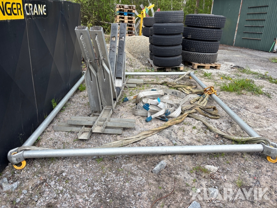 Lyftok i aluminium med båtstöd