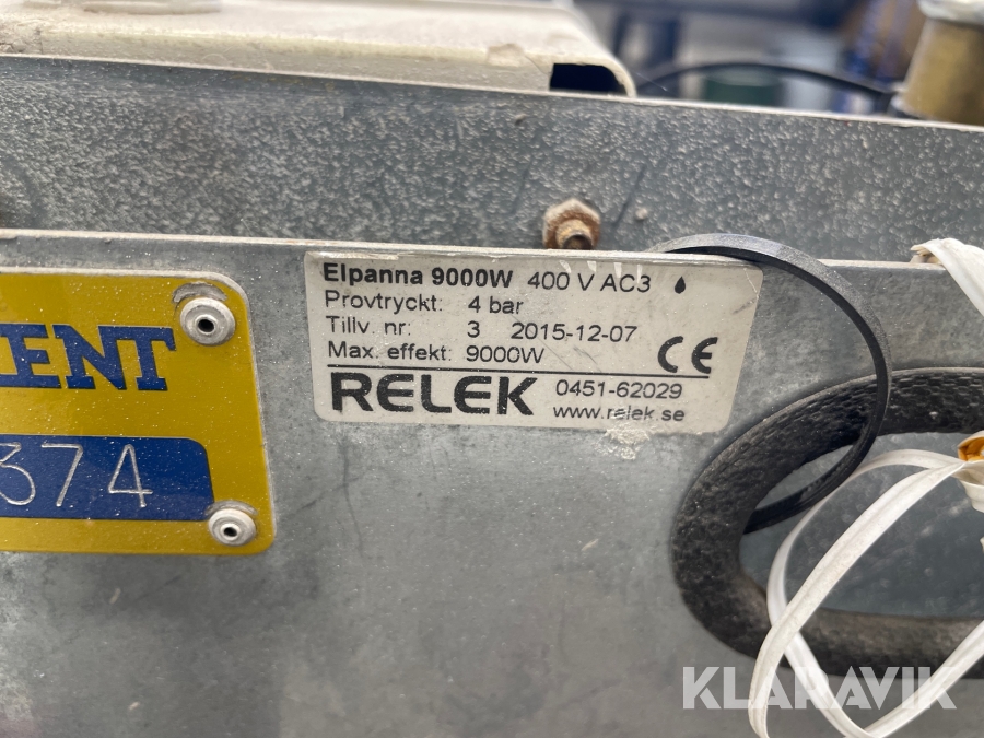 Varmvattenpanna Relek Golvvärme 4,5/9kw